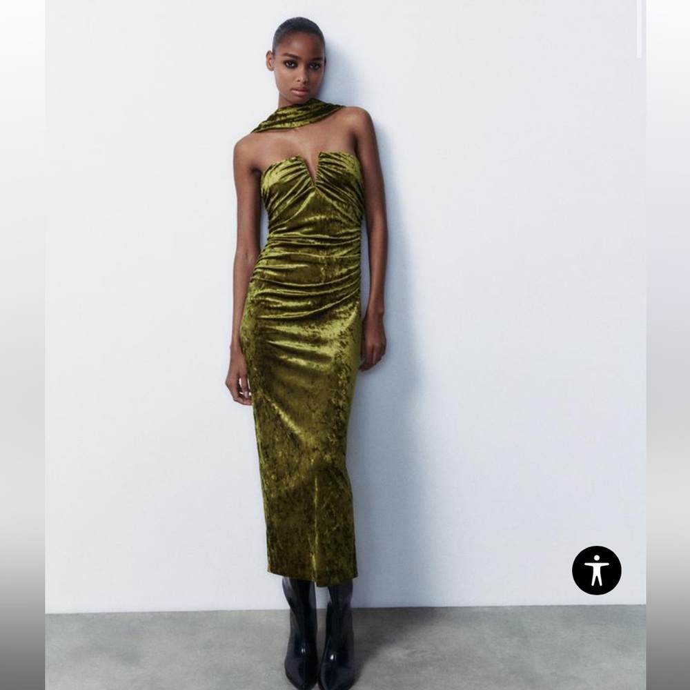 Strapless Velvet Zara Dress